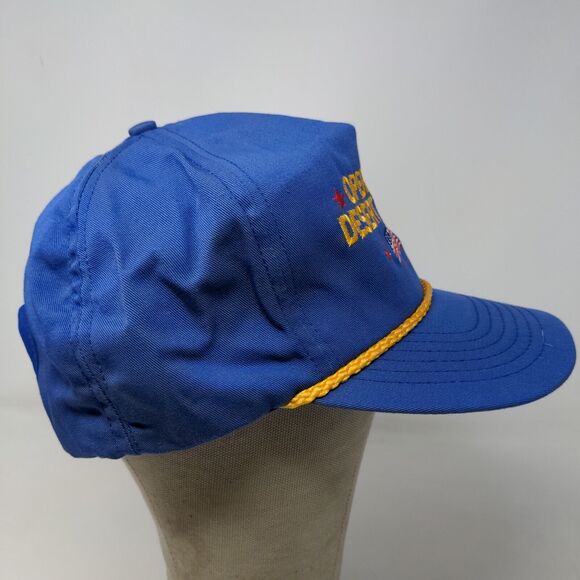 The Executive Line Mens Snapback Trucker Hat Blue Vintage Operation Desert Storm - Picture 6 of 11